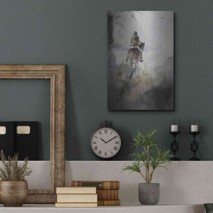 Luxe Metal Art 'From Afar' by Oscar Alvarez Pardo, Metal Wall Art,12x16