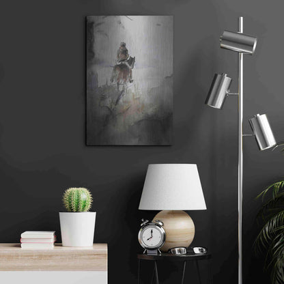 Luxe Metal Art 'From Afar' by Oscar Alvarez Pardo, Metal Wall Art,16x24