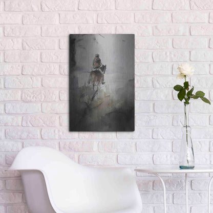 Luxe Metal Art 'From Afar' by Oscar Alvarez Pardo, Metal Wall Art,16x24