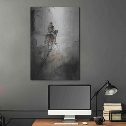 Luxe Metal Art 'From Afar' by Oscar Alvarez Pardo, Metal Wall Art,24x36