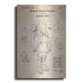 Luxe Metal Art 'Space Suit Blueprint Patent Parchment' Metal Wall Art