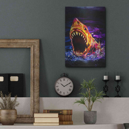 Luxe Metal Art 'Great White' by Michael StewArt, Metal Wall Art,12x16