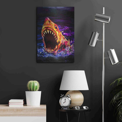 Luxe Metal Art 'Great White' by Michael StewArt, Metal Wall Art,16x24