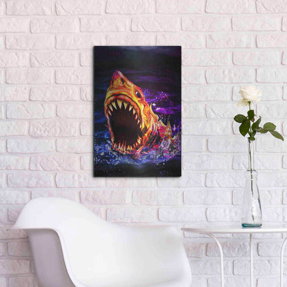 Luxe Metal Art 'Great White' by Michael StewArt, Metal Wall Art,16x24