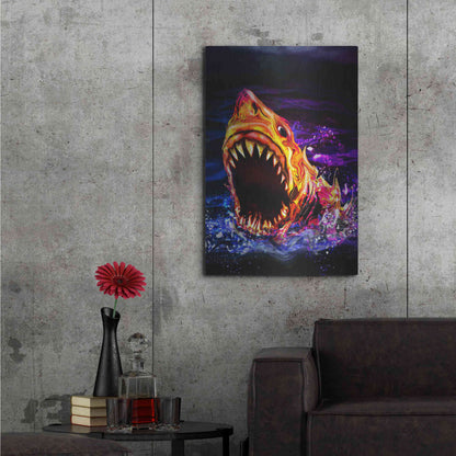 Luxe Metal Art 'Great White' by Michael StewArt, Metal Wall Art,24x36