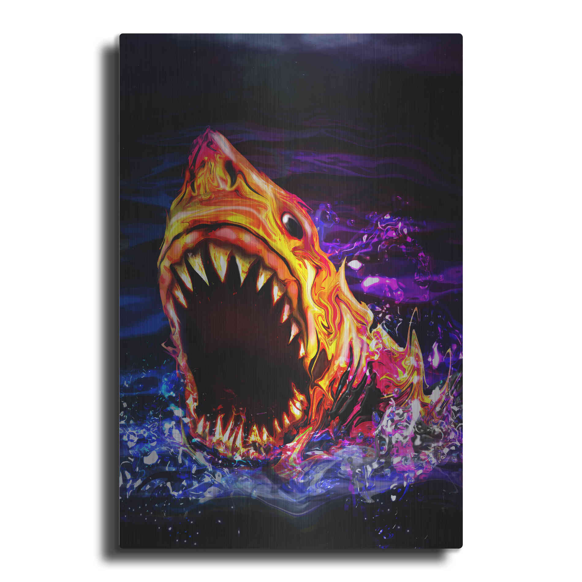 Luxe Metal Art 'Great White' by Michael StewArt, Metal Wall Art