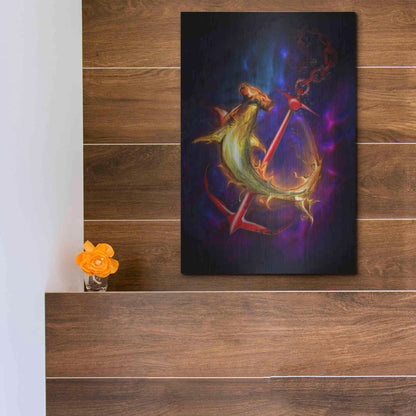 Luxe Metal Art 'Hammer Head' by Michael StewArt, Metal Wall Art,12x16