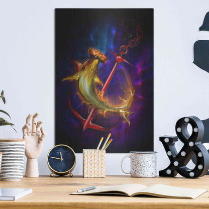 Luxe Metal Art 'Hammer Head' by Michael StewArt, Metal Wall Art,12x16