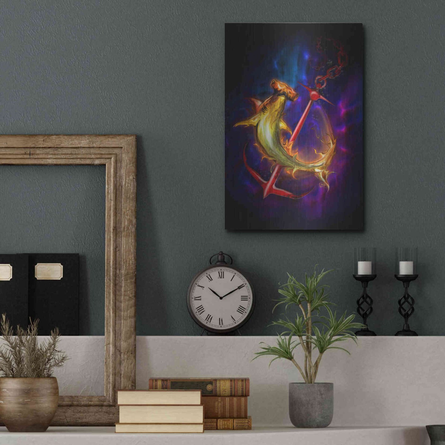 Luxe Metal Art 'Hammer Head' by Michael StewArt, Metal Wall Art,12x16