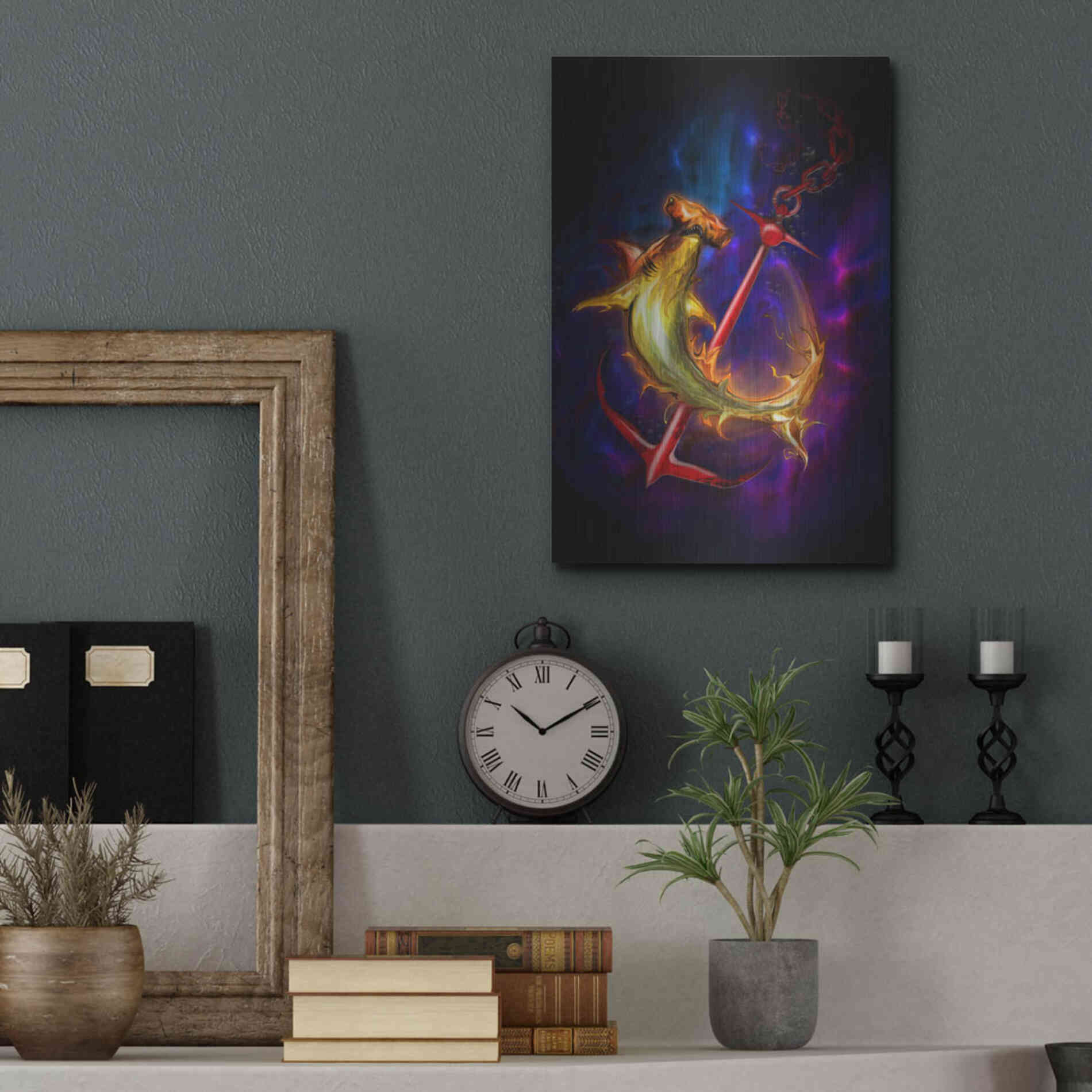 Luxe Metal Art 'Hammer Head' by Michael StewArt, Metal Wall Art,12x16