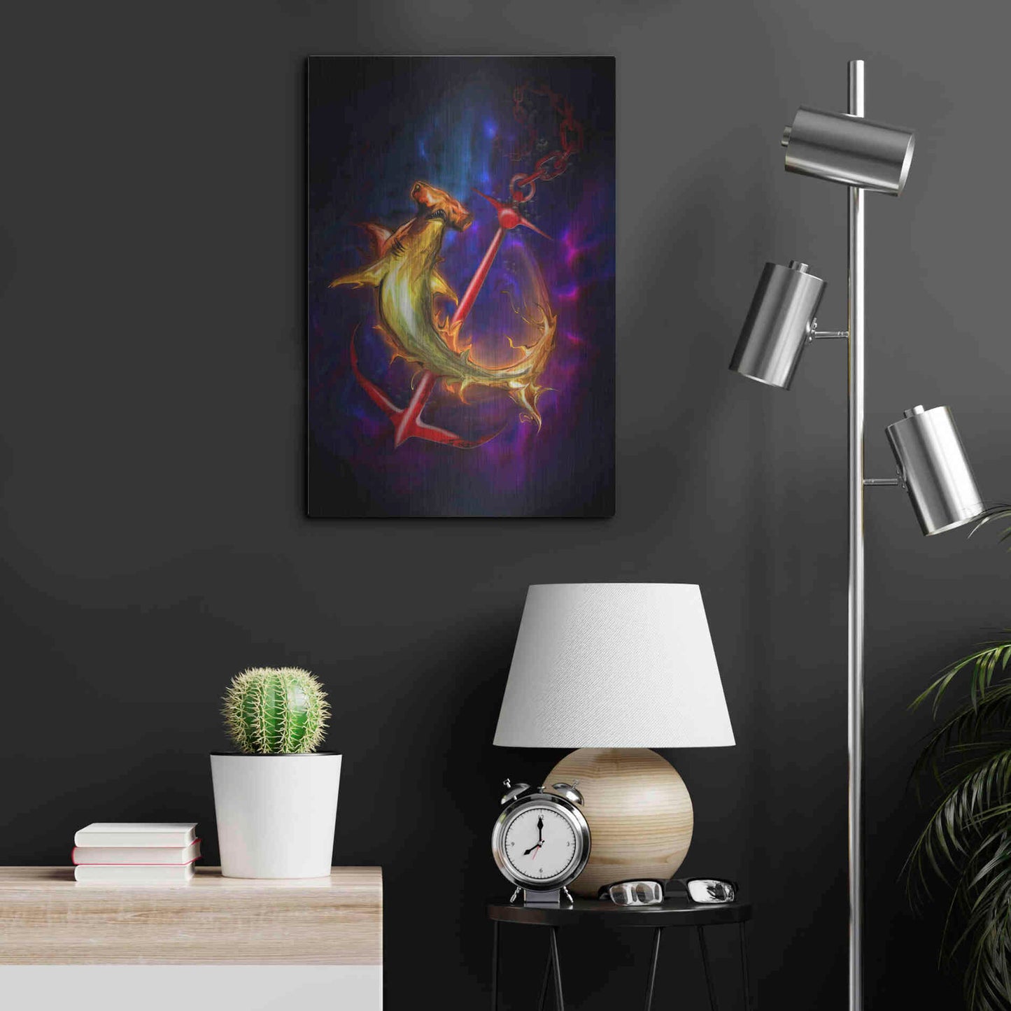 Luxe Metal Art 'Hammer Head' by Michael StewArt, Metal Wall Art,16x24