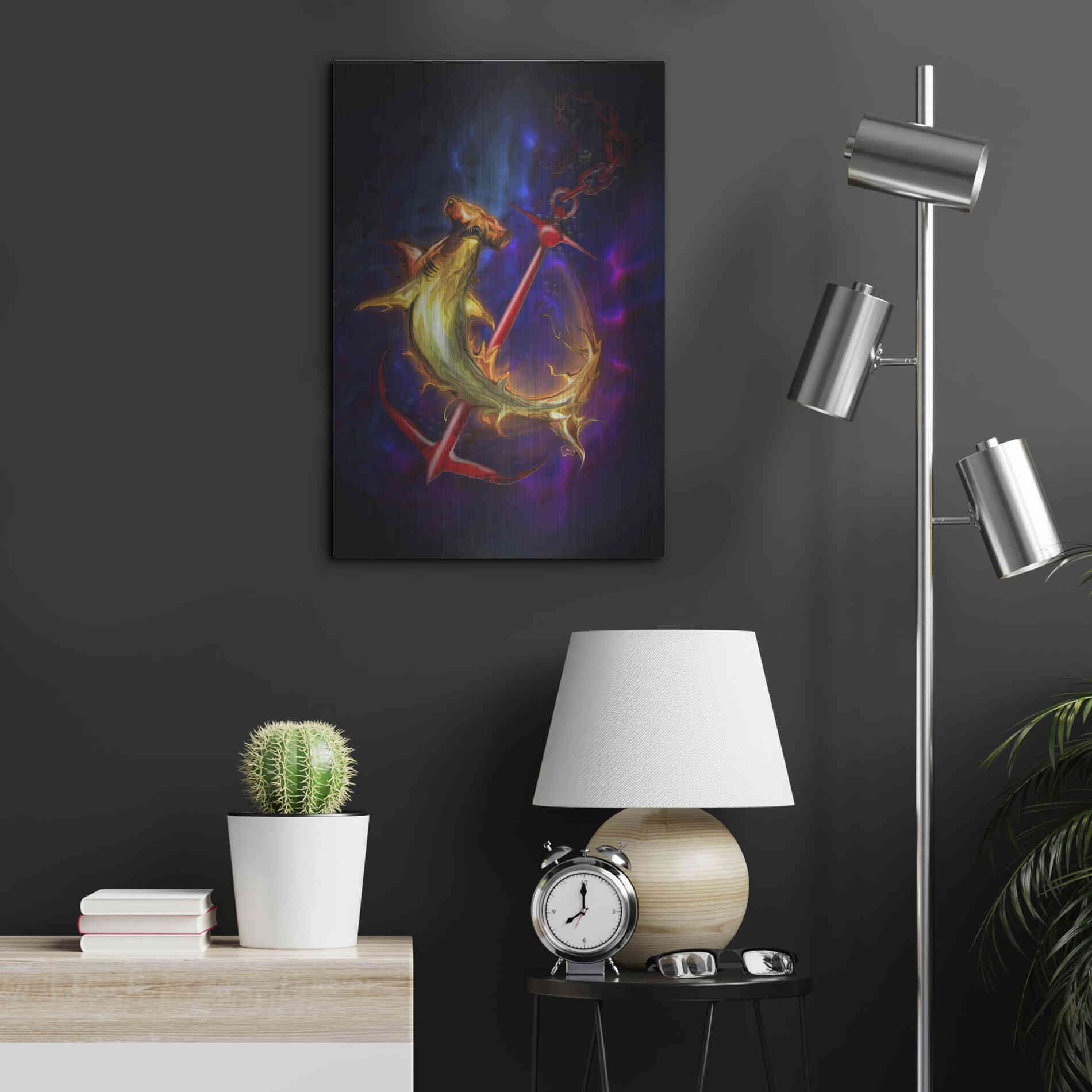 Luxe Metal Art 'Hammer Head' by Michael StewArt, Metal Wall Art,16x24