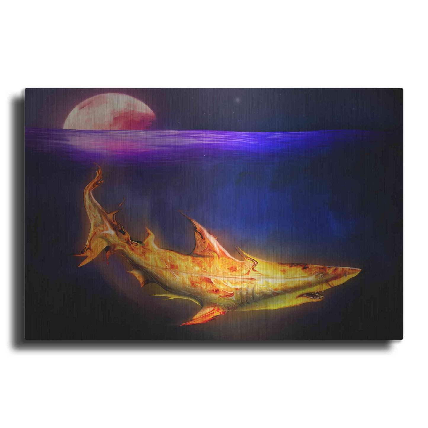 Luxe Metal Art 'Mako Shark' by Michael StewArt, Metal Wall Art