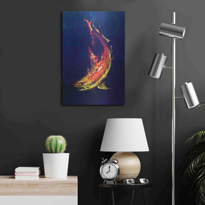 Luxe Metal Art 'Tiger Shark' by Michael StewArt, Metal Wall Art,16x24