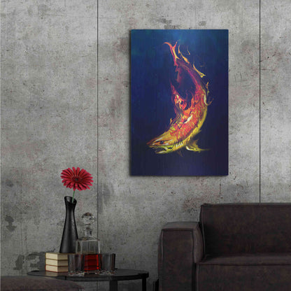 Luxe Metal Art 'Tiger Shark' by Michael StewArt, Metal Wall Art,24x36