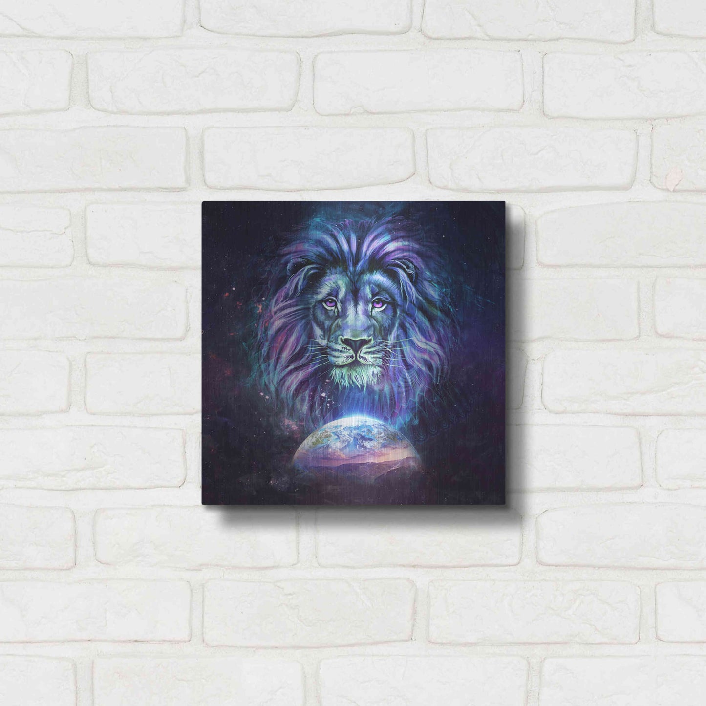 Luxe Metal Art 'Guardian' by Cameron Gray, Metal Wall Art,12x12