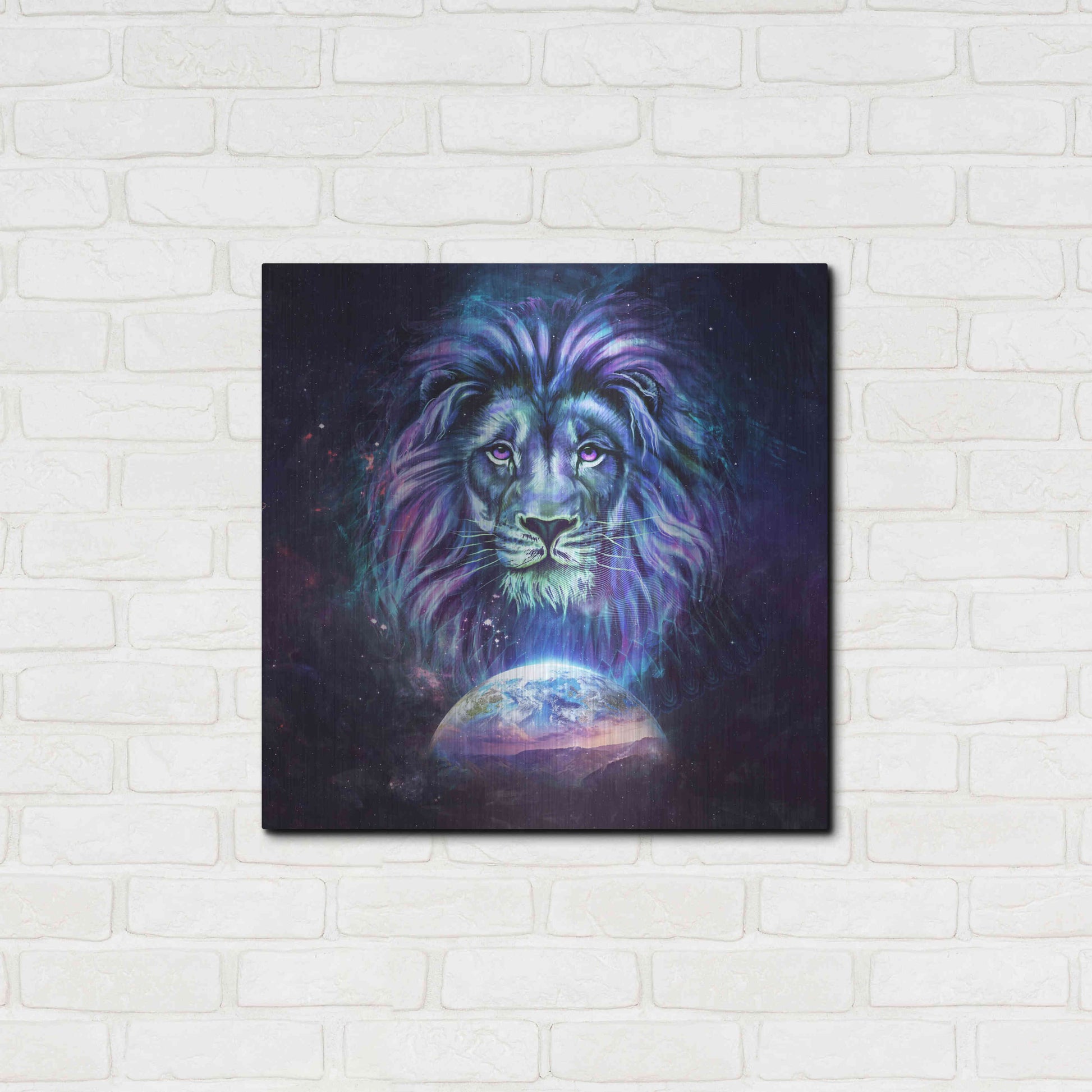 Luxe Metal Art 'Guardian' by Cameron Gray, Metal Wall Art,24x24