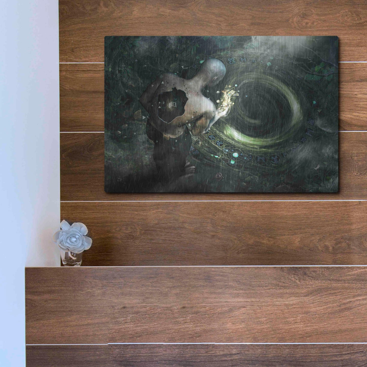 Luxe Metal Art 'Clarity' by Cameron Gray, Metal Wall Art,16x12