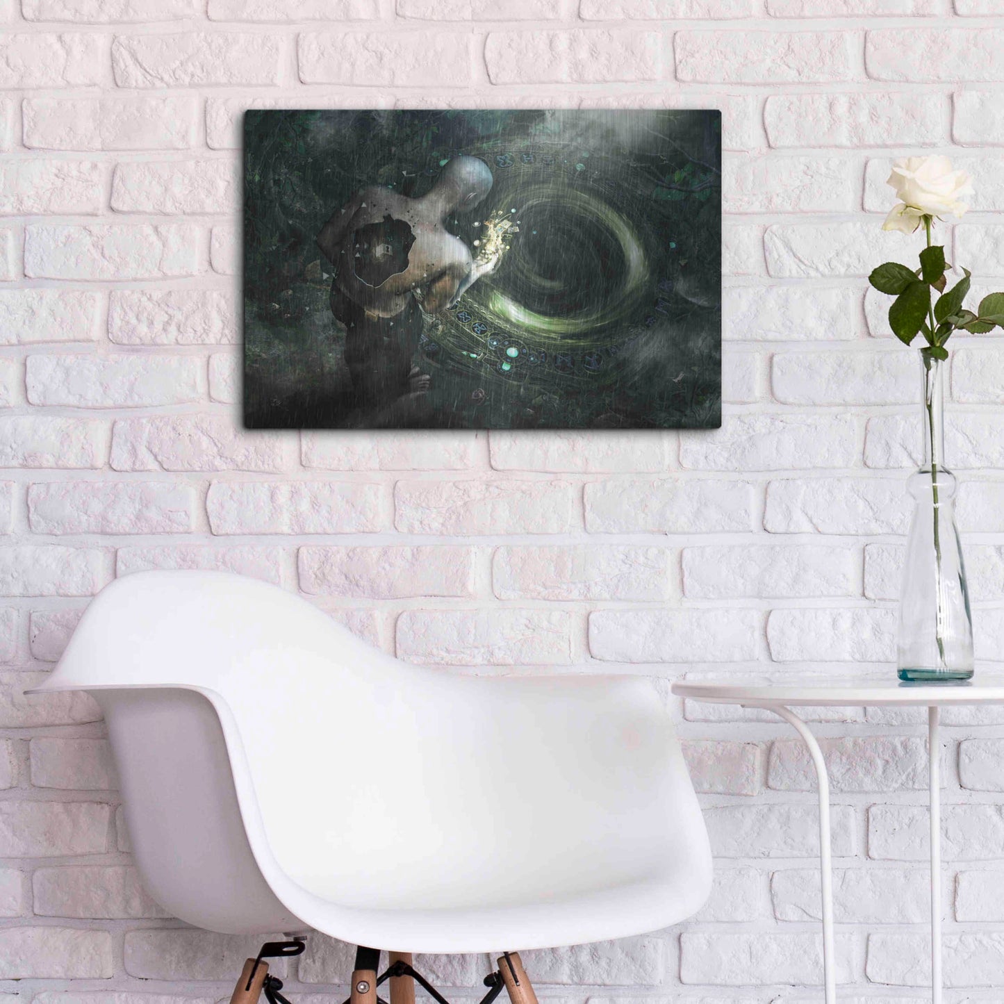 Luxe Metal Art 'Clarity' by Cameron Gray, Metal Wall Art,24x16