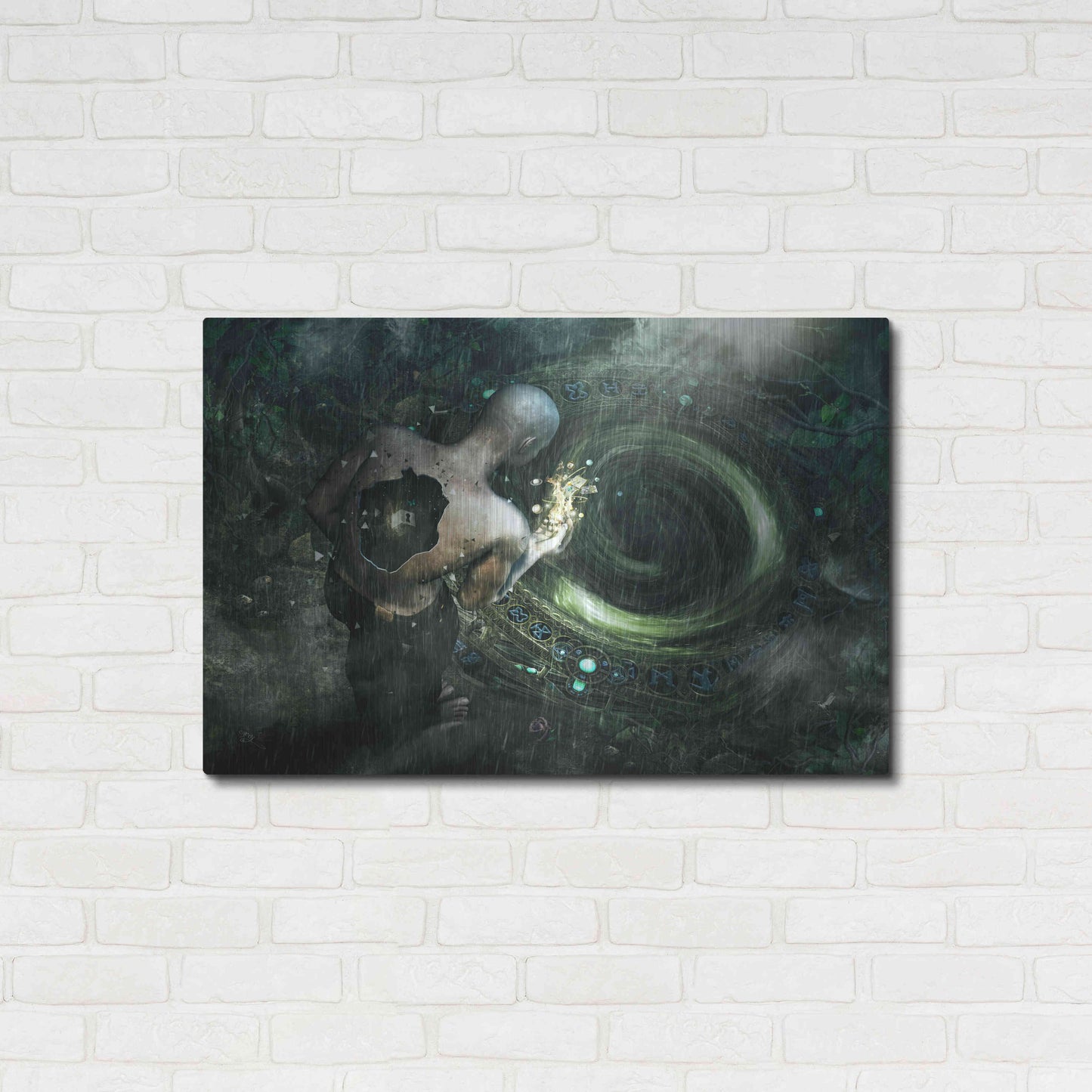 Luxe Metal Art 'Clarity' by Cameron Gray, Metal Wall Art,36x24