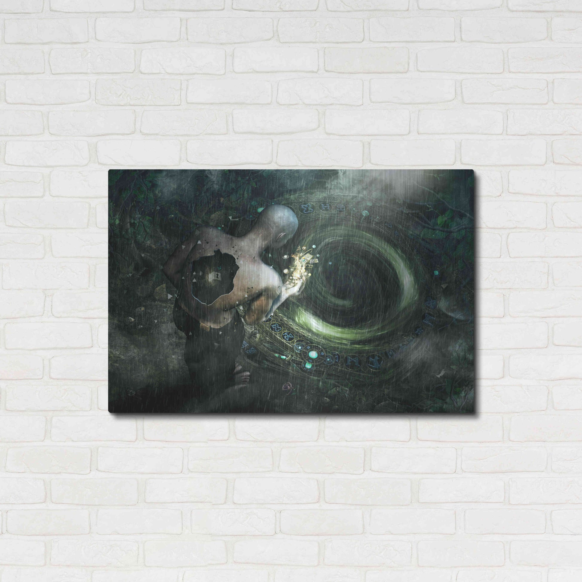 Luxe Metal Art 'Clarity' by Cameron Gray, Metal Wall Art,36x24