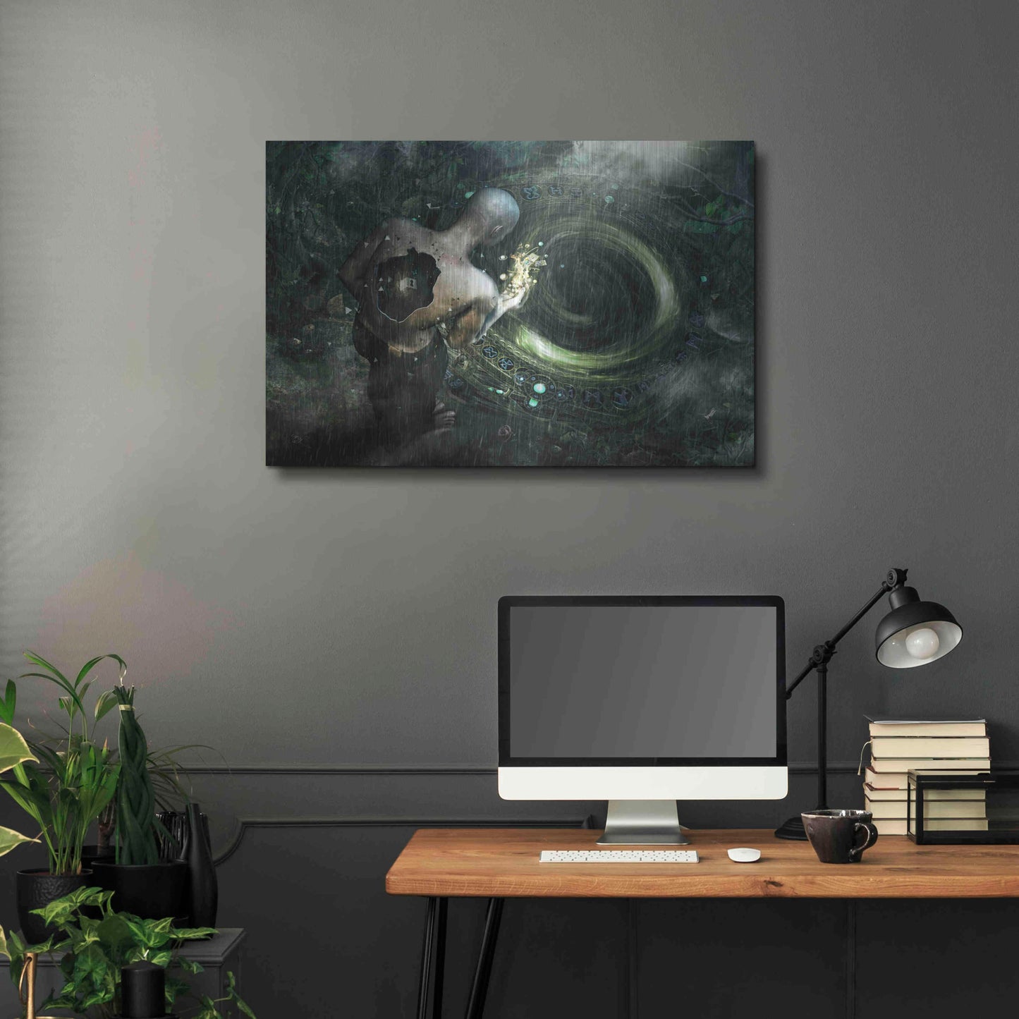 Luxe Metal Art 'Clarity' by Cameron Gray, Metal Wall Art,36x24