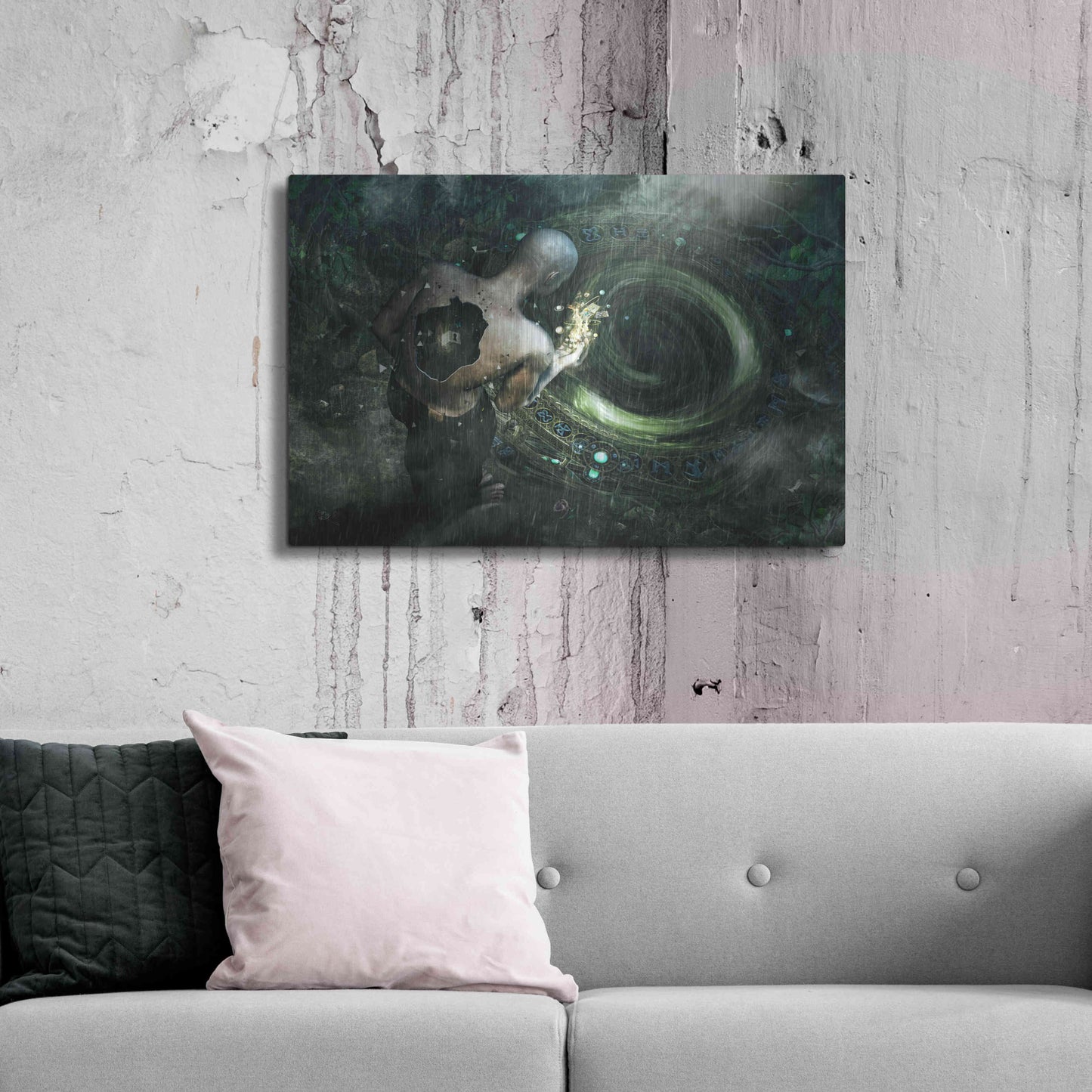 Luxe Metal Art 'Clarity' by Cameron Gray, Metal Wall Art,36x24