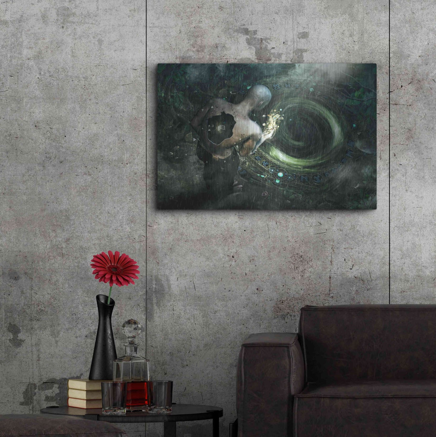 Luxe Metal Art 'Clarity' by Cameron Gray, Metal Wall Art,36x24