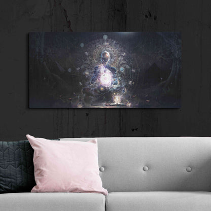 Luxe Metal Art 'Cosmic Ritual' by Cameron Gray, Metal Wall Art,48x24