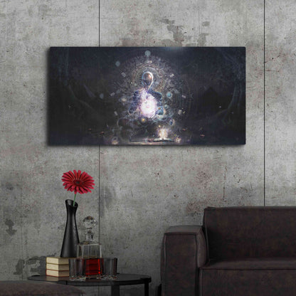 Luxe Metal Art 'Cosmic Ritual' by Cameron Gray, Metal Wall Art,48x24