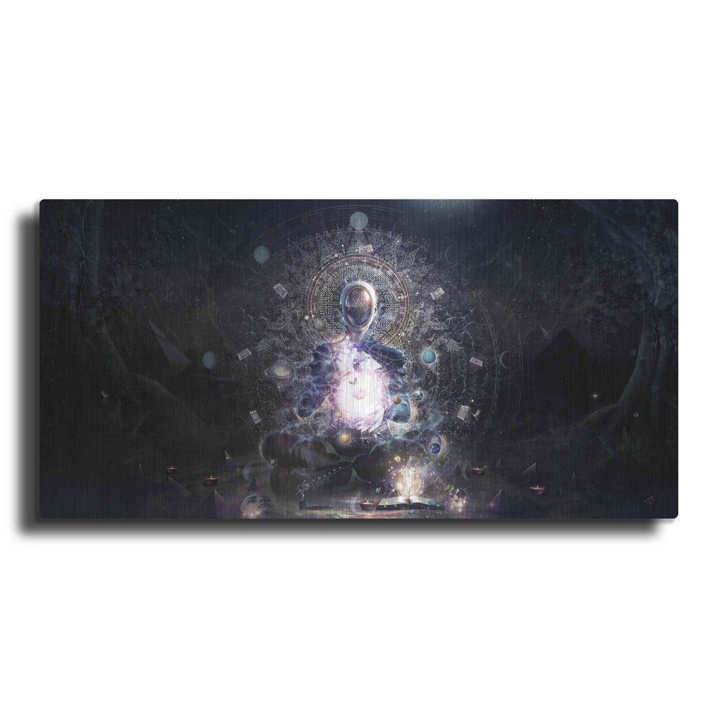 Luxe Metal Art 'Cosmic Ritual' by Cameron Gray, Metal Wall Art