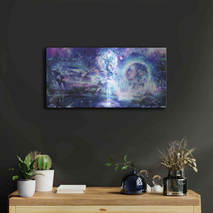 Luxe Metal Art 'Dancing Dreams' by Cameron Gray, Metal Wall Art,24x12