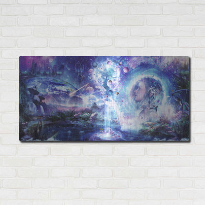 Luxe Metal Art 'Dancing Dreams' by Cameron Gray, Metal Wall Art,48x24