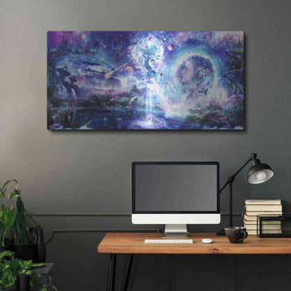Luxe Metal Art 'Dancing Dreams' by Cameron Gray, Metal Wall Art,48x24