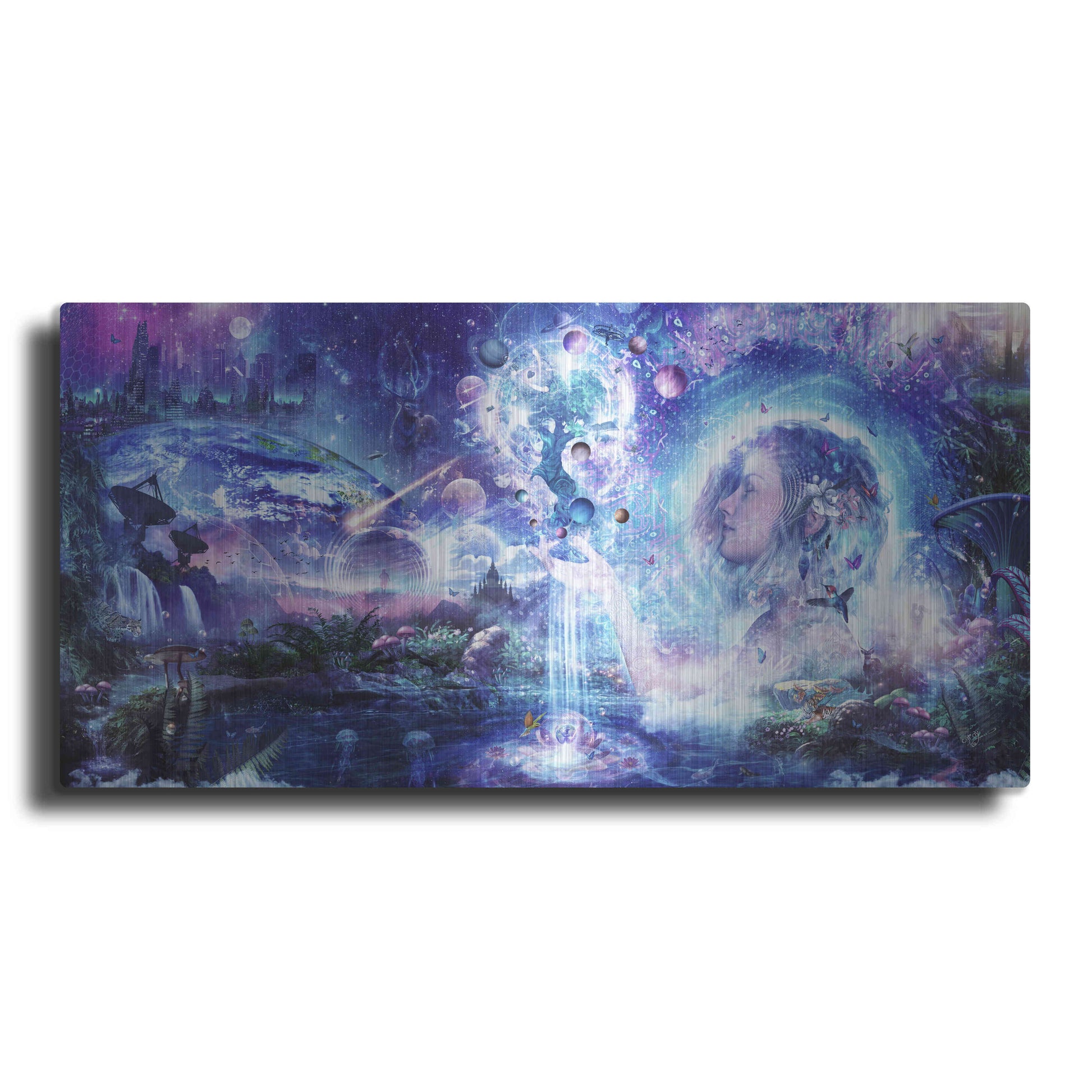 Luxe Metal Art 'Dancing Dreams' by Cameron Gray, Metal Wall Art