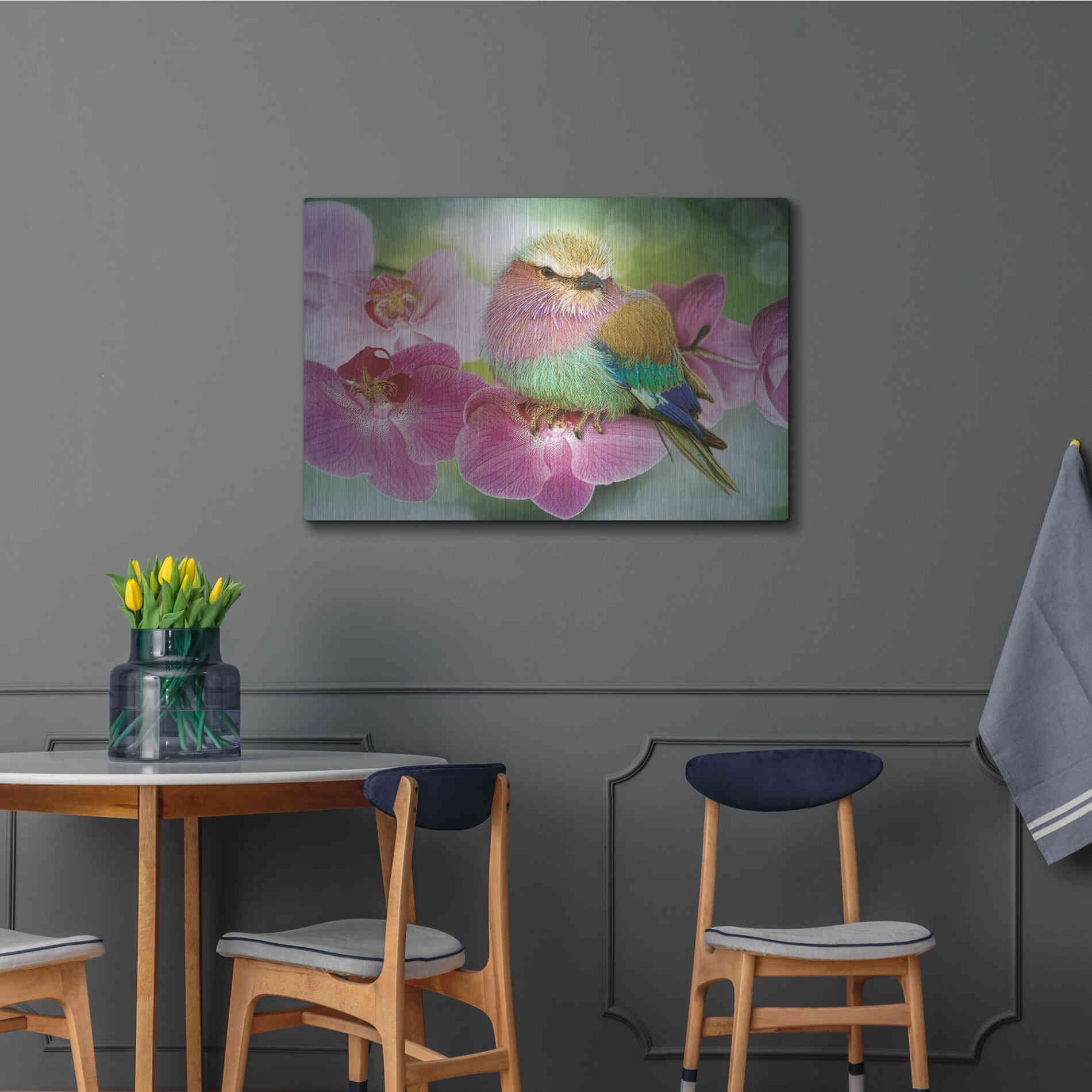 Luxe Metal Art 'Pretty Boy' by Steve Hunziker, Metal Wall Art,36x24