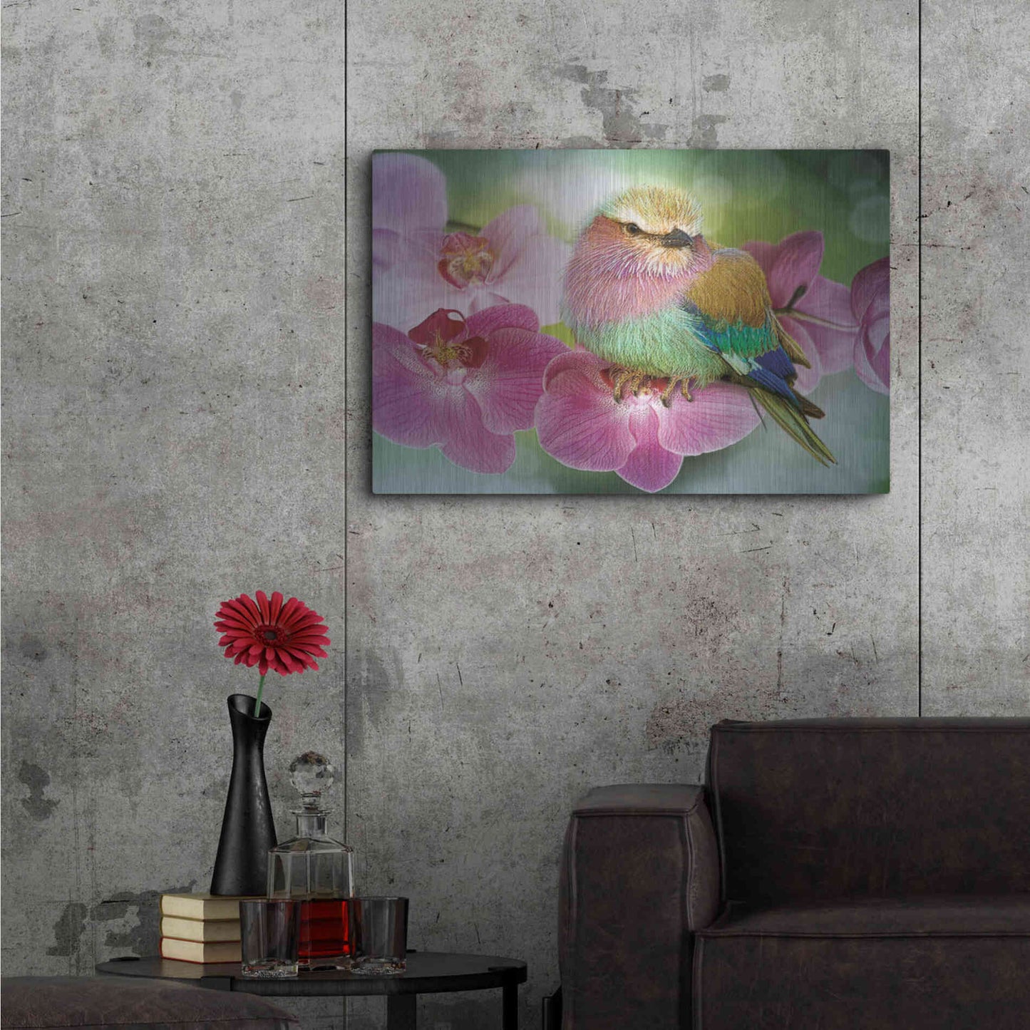 Luxe Metal Art 'Pretty Boy' by Steve Hunziker, Metal Wall Art,36x24