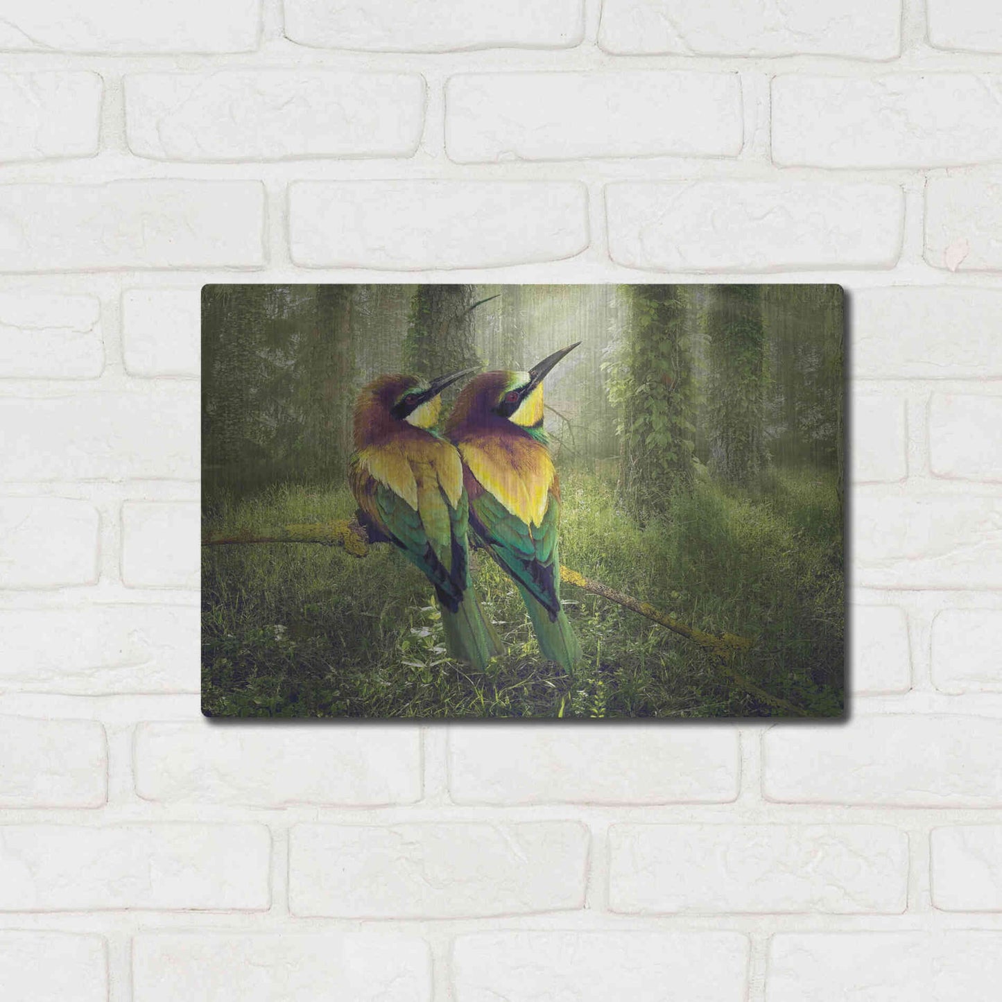 Luxe Metal Art 'A Bright Future' by Steve Hunziker, Metal Wall Art,16x12