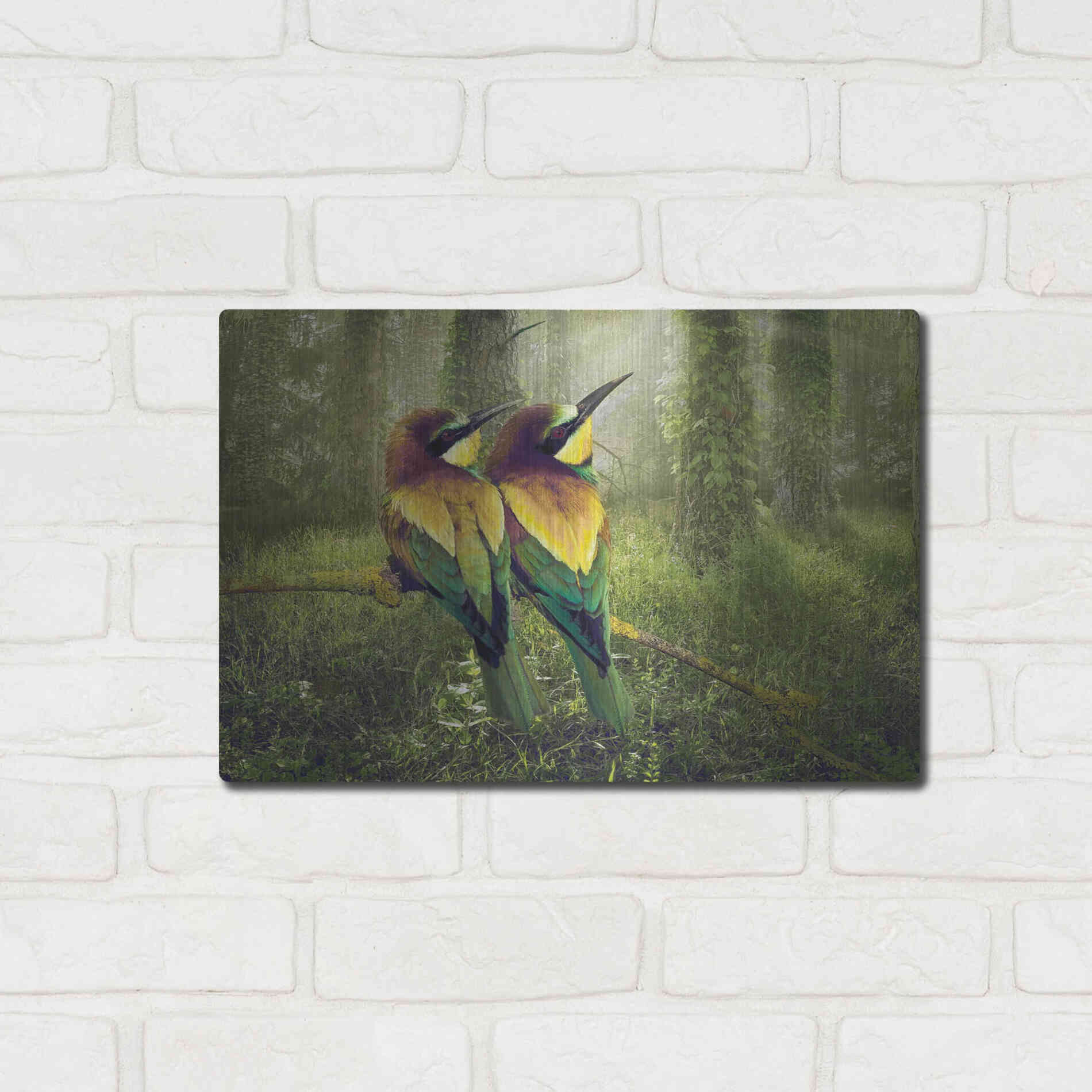 Luxe Metal Art 'A Bright Future' by Steve Hunziker, Metal Wall Art,16x12