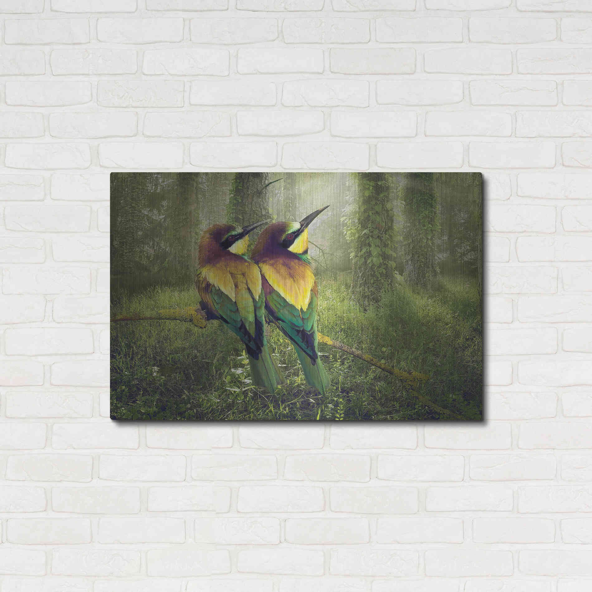 Luxe Metal Art 'A Bright Future' by Steve Hunziker, Metal Wall Art,36x24