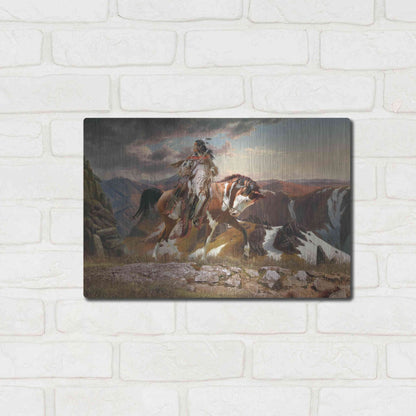 Luxe Metal Art 'On The Lookout' by Steve Hunziker, Metal Wall Art,16x12