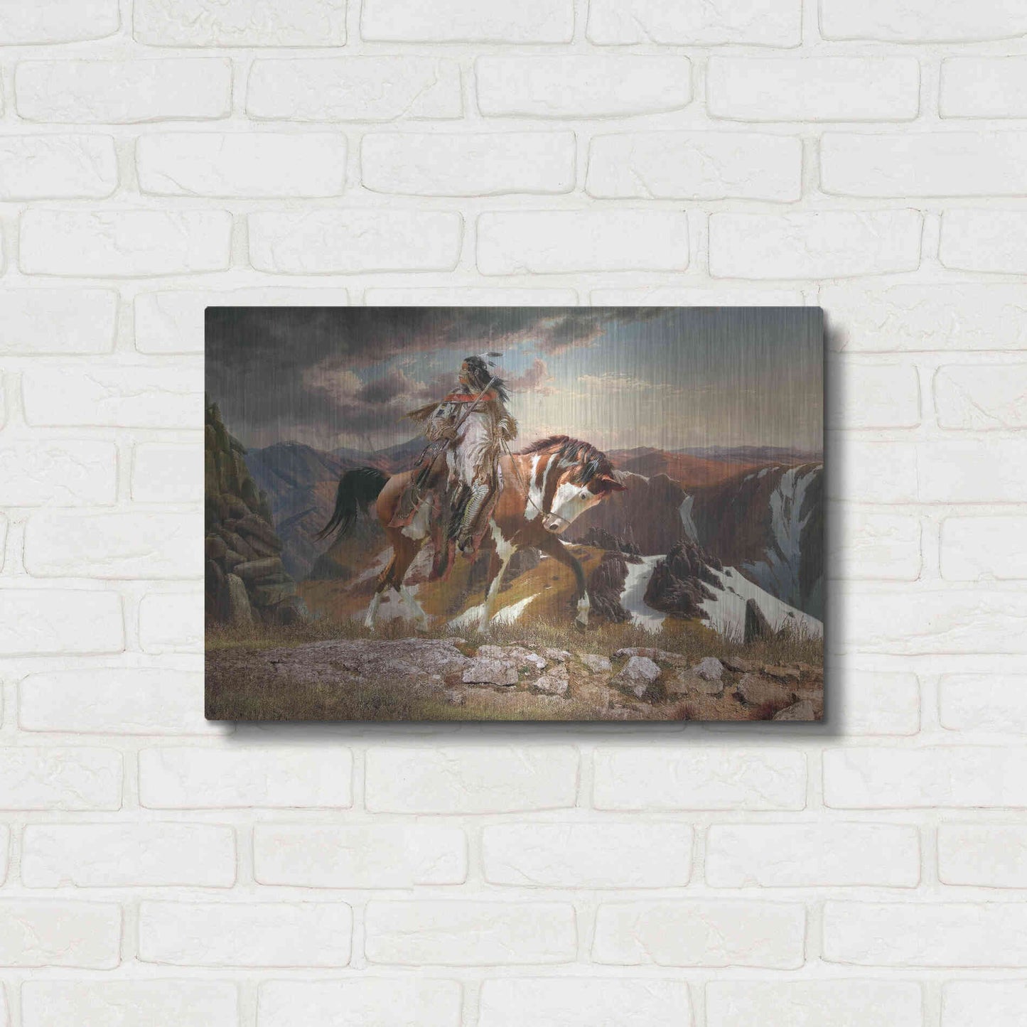 Luxe Metal Art 'On The Lookout' by Steve Hunziker, Metal Wall Art,24x16