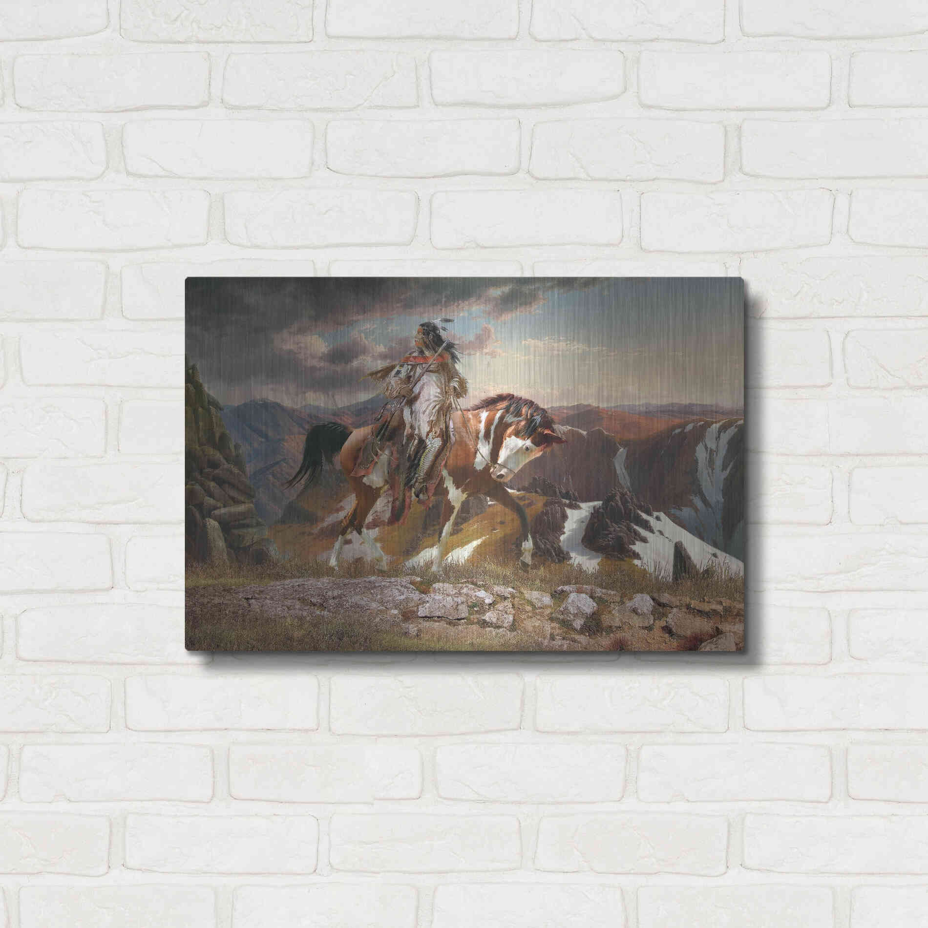 Luxe Metal Art 'On The Lookout' by Steve Hunziker, Metal Wall Art,24x16