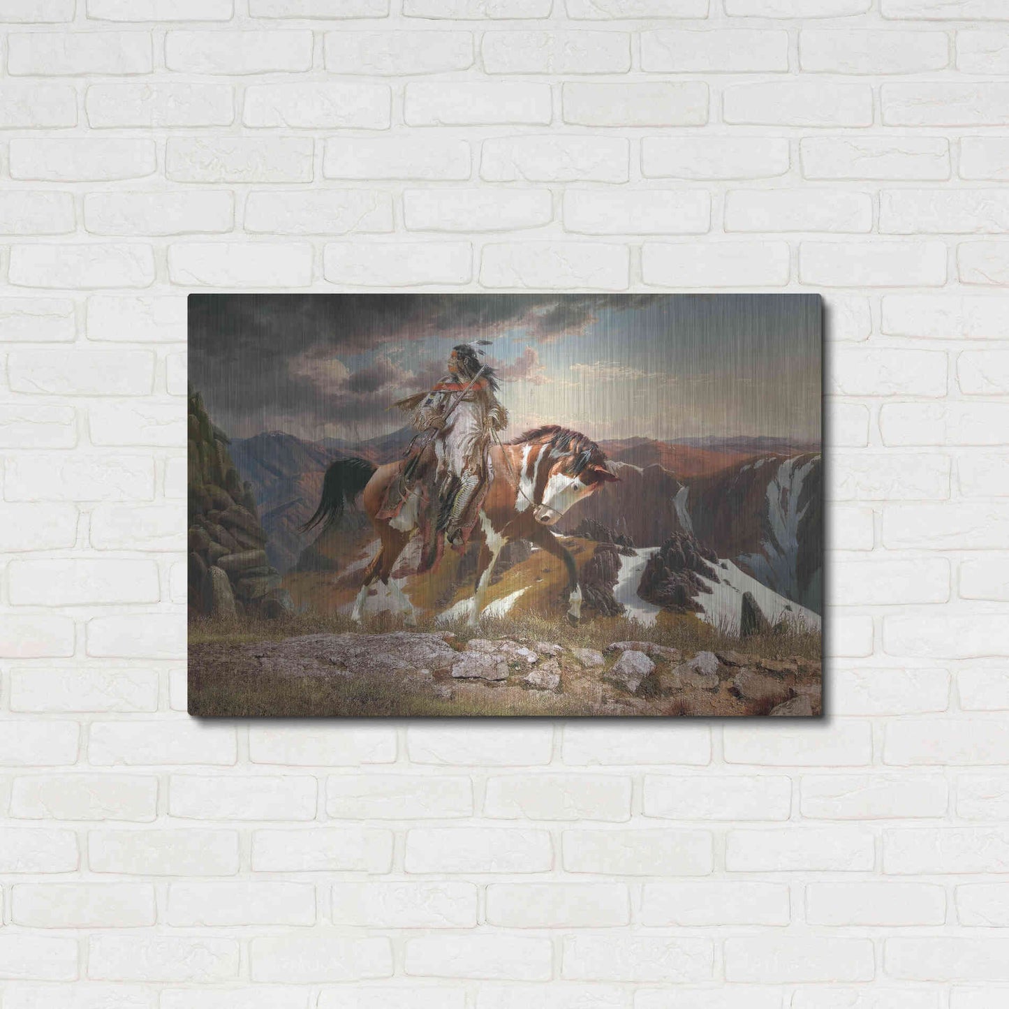 Luxe Metal Art 'On The Lookout' by Steve Hunziker, Metal Wall Art,36x24
