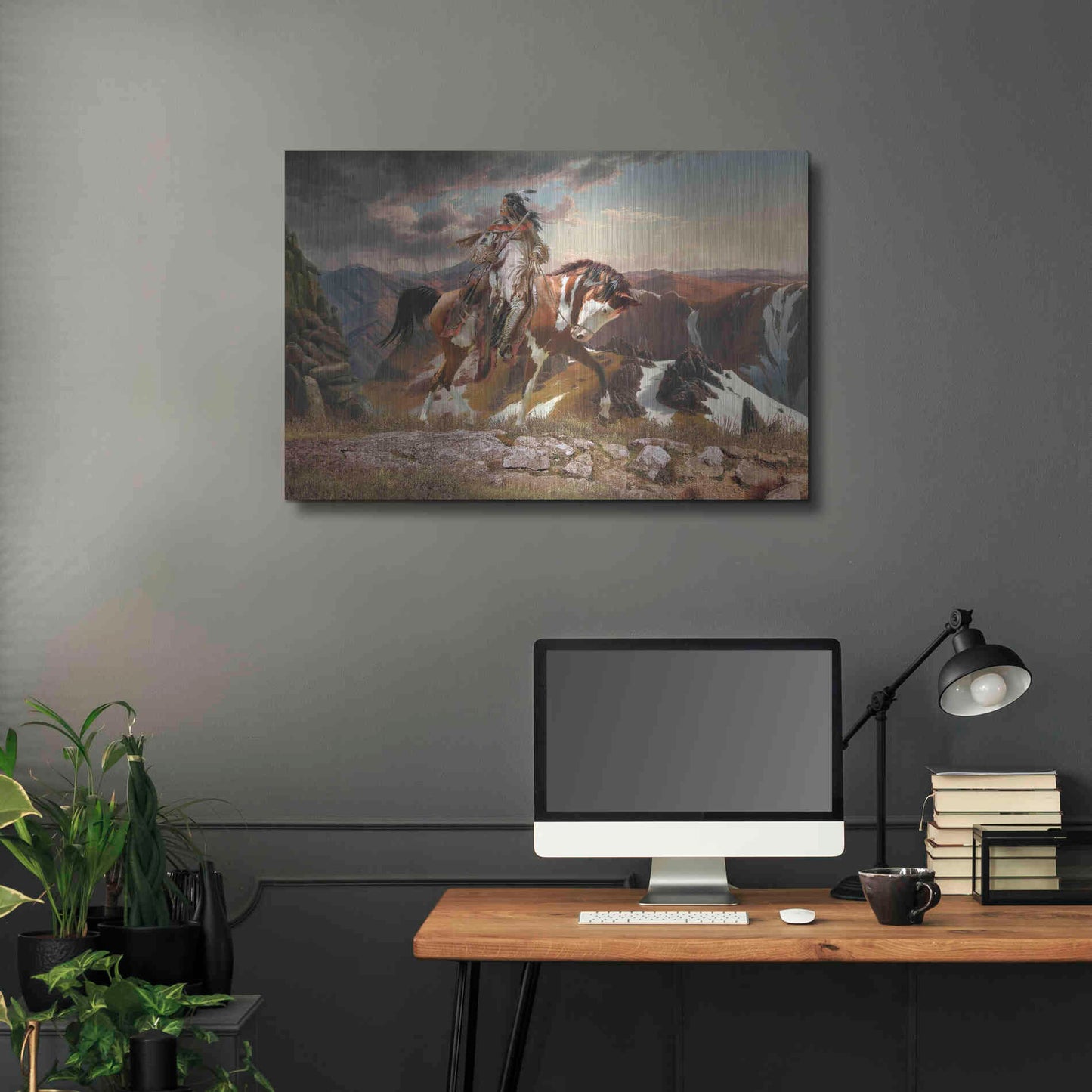 Luxe Metal Art 'On The Lookout' by Steve Hunziker, Metal Wall Art,36x24
