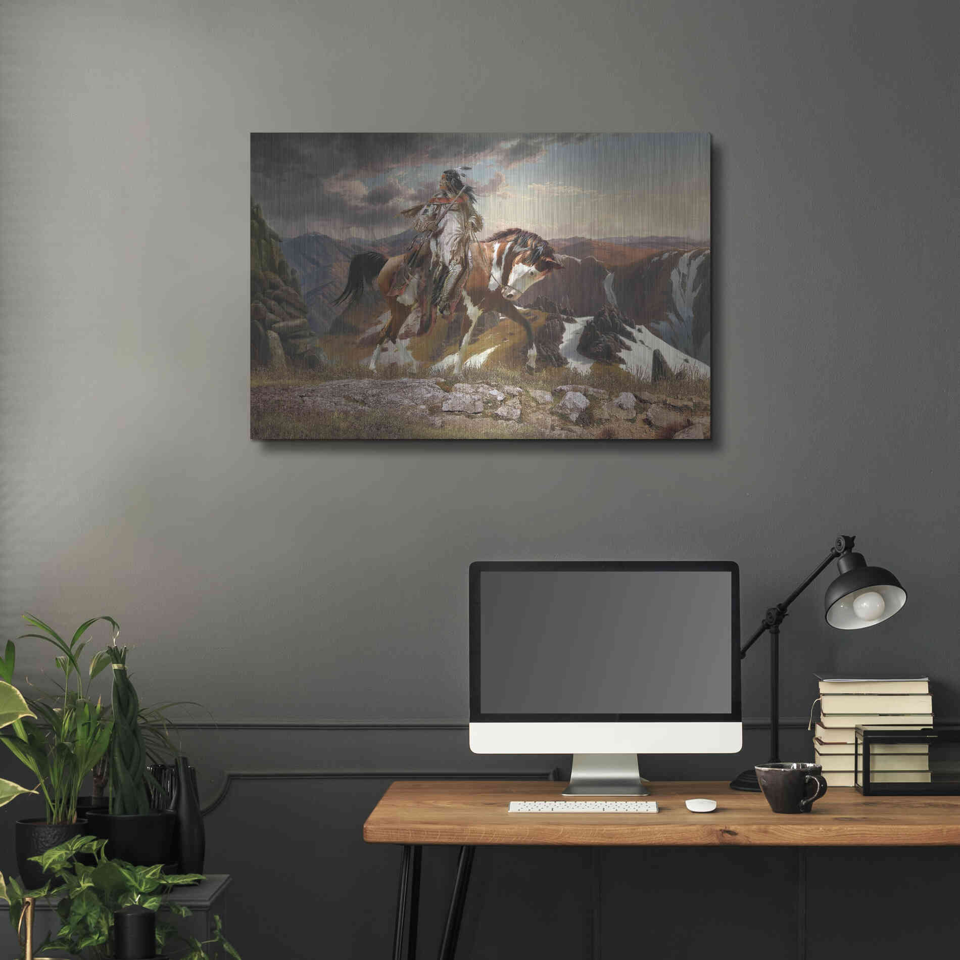 Luxe Metal Art 'On The Lookout' by Steve Hunziker, Metal Wall Art,36x24