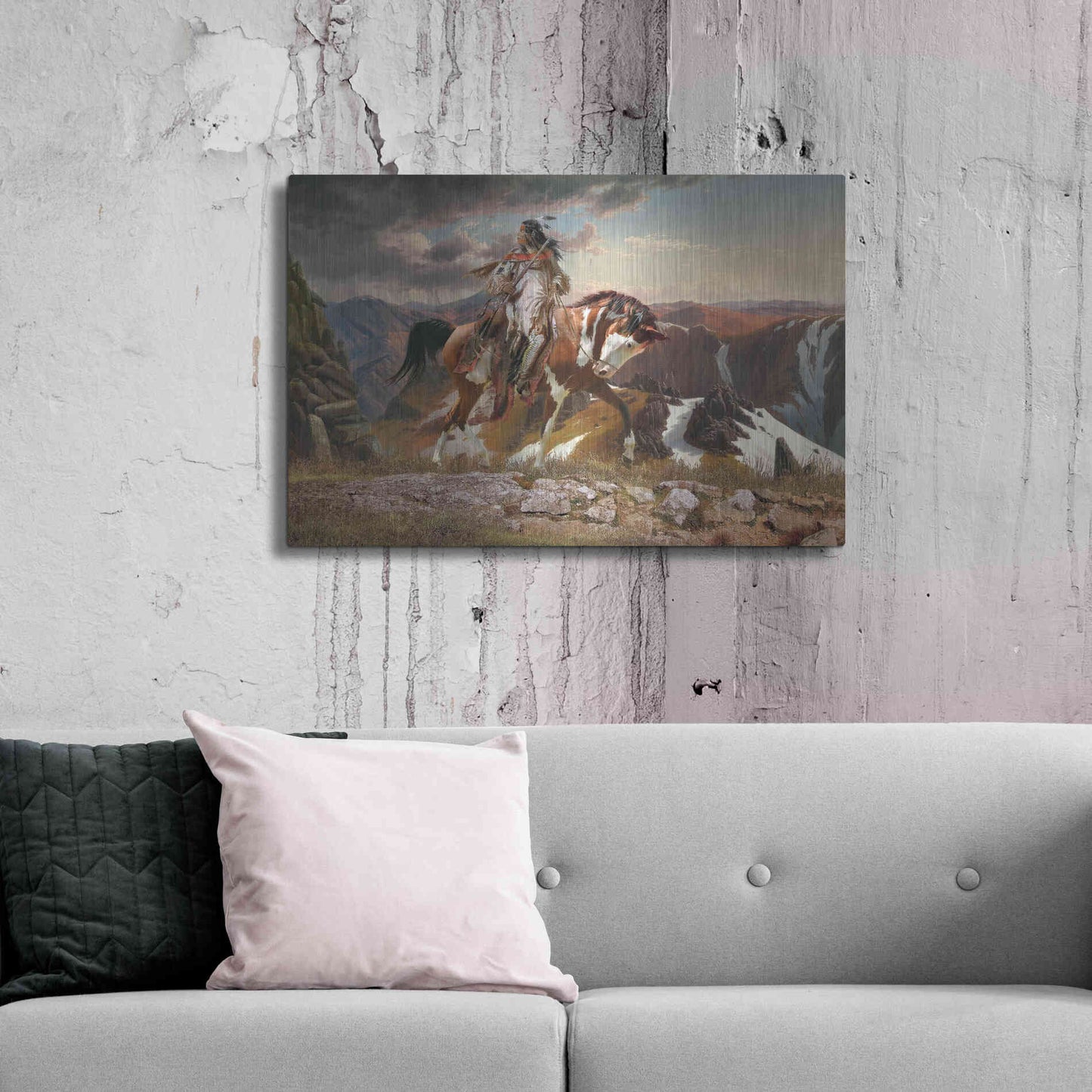 Luxe Metal Art 'On The Lookout' by Steve Hunziker, Metal Wall Art,36x24