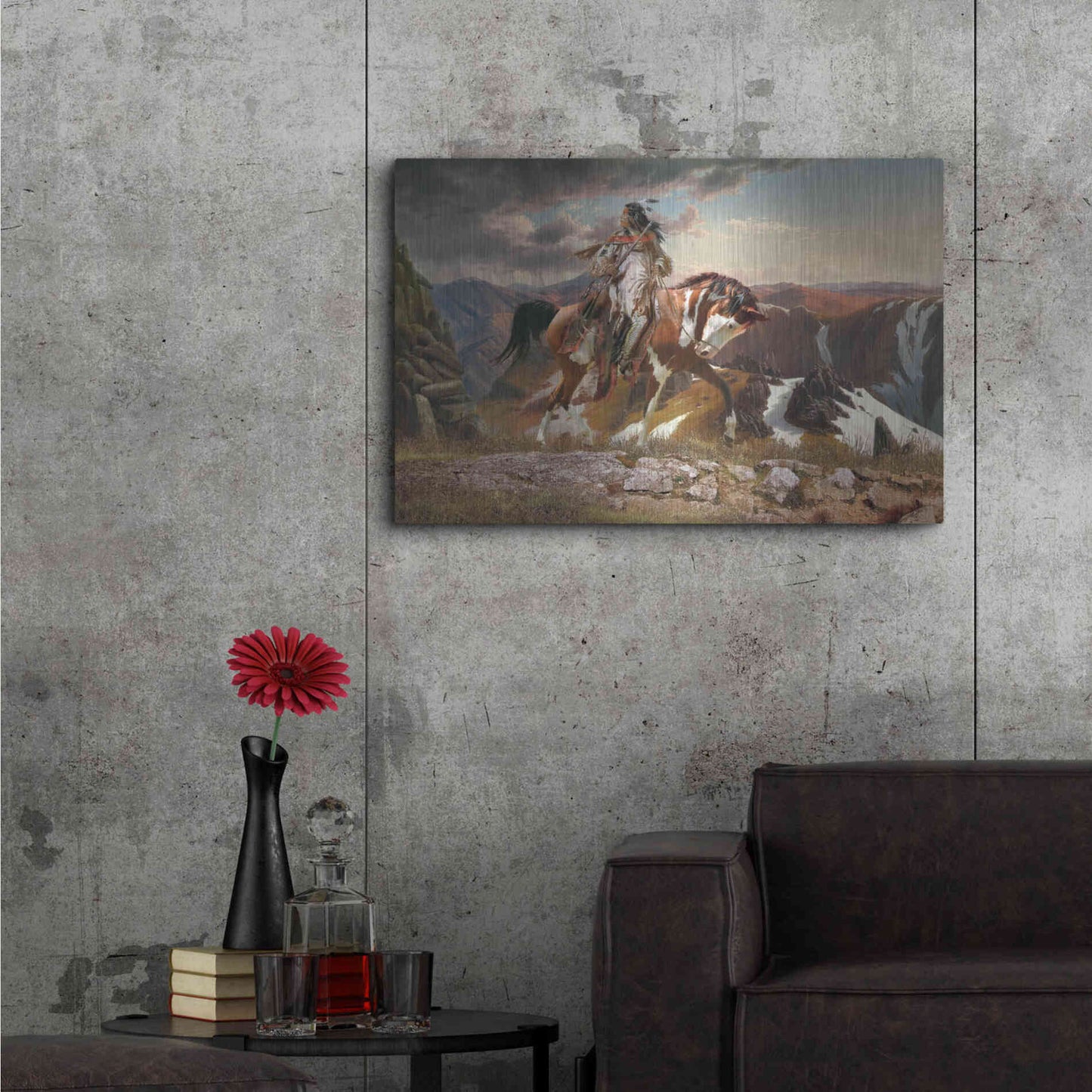 Luxe Metal Art 'On The Lookout' by Steve Hunziker, Metal Wall Art,36x24