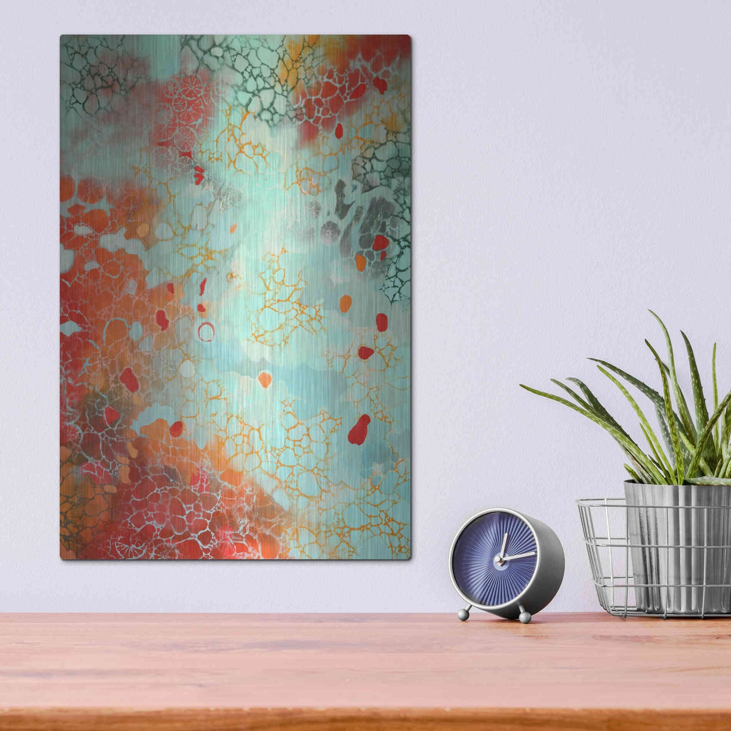 Luxe Metal Art 'Ocean Memories' by Judith D'Agostino, Metal Wall Art,12x16