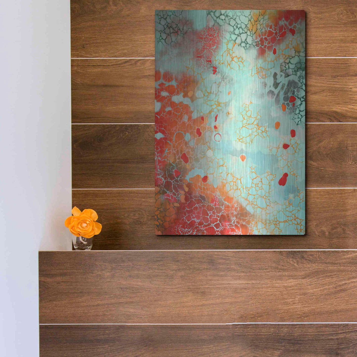 Luxe Metal Art 'Ocean Memories' by Judith D'Agostino, Metal Wall Art,12x16